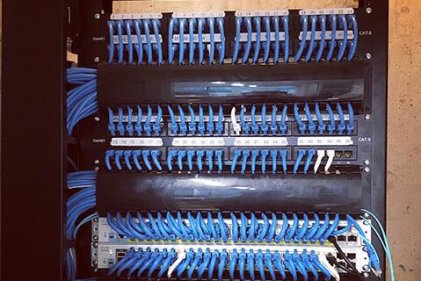 Ethernet Cable Installation from Server Room to Workstations in Toronto