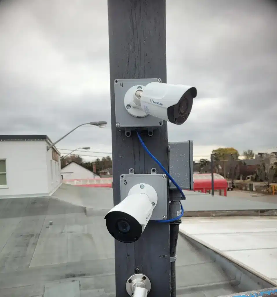 Running Cables Security Camera Installation